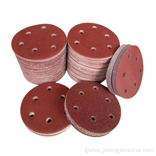 Sanding Disks Abrasive wholesale sandpaper disc 125mm sanding disks 6 holes Supplier